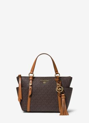 Женская сумка michael kors sullivan из монограммной канвы и кожи оригинал2 фото