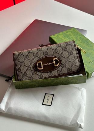 👜 gucci horsebit 1955 zip around wallet1 фото