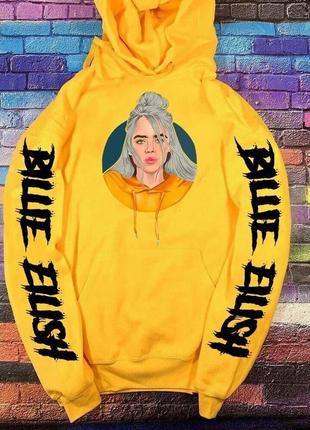Толстовка жовта loys billie eilish