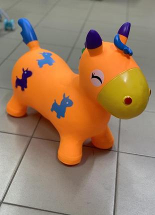Стрибун ослик, різні квіти конячки, стрибуни для дітей, дитячий стрибун, гумовий, надувний стрибун