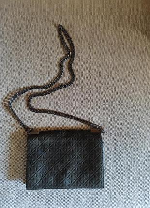 Сумочка сумка zara натуральний замш