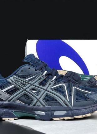 Кроссовки asics gel kahana 8 темно синие с серым3 фото