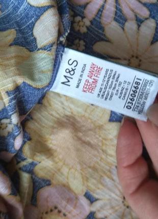 Летний сарафан в цветы на девочку m&s 11-12 лет8 фото