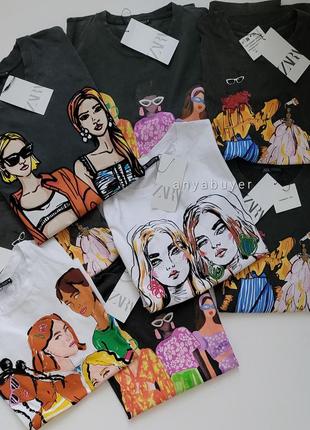Футболка оверсайз zara