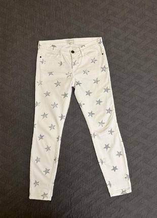 Білі джинси current elliott star stiletto, 27