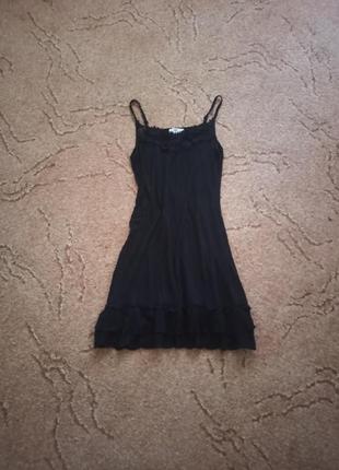 Ночнушка черная летняя, сорочка