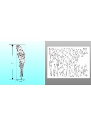 Paperkhan конструктор из картона мозаика попугай оригами papercraft фигура развивающий...