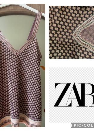 Очень красивый яркий современный топ-майка женская от,zara,