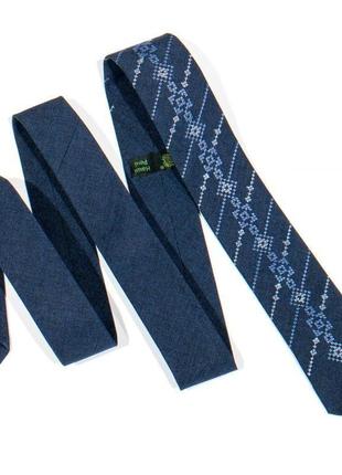 Модный вышитый галстук №7733 фото