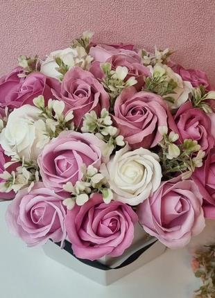 Букет з мильних троянд4 фото