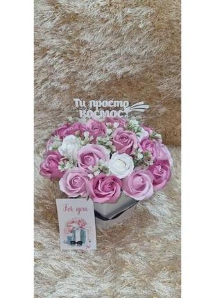 Букет з мильних троянд2 фото