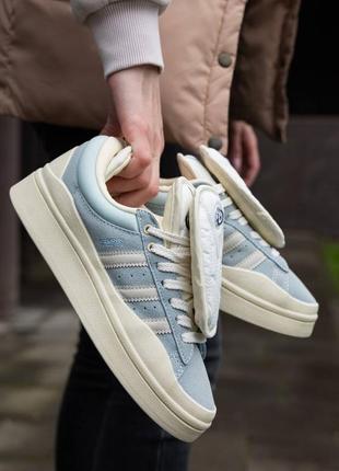 Adidas campus x bad bunny blue white