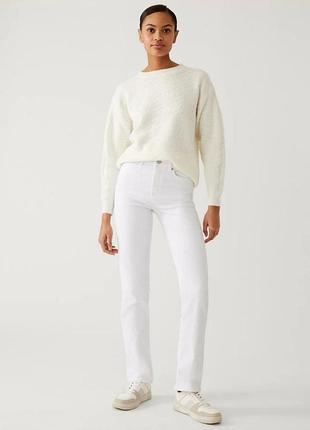 Джинси с высокой талией. прямой крой. marks spencer
