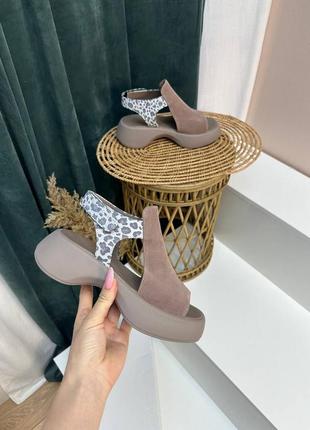 Босоножки женские из натуральной кожи и замши