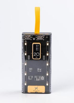 Повербанк 30000 mah powerbank 2 разъема usb туре-с и micro usb