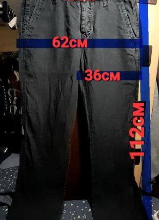 100%лён. лёгкие, тонкие штаны большой рост.