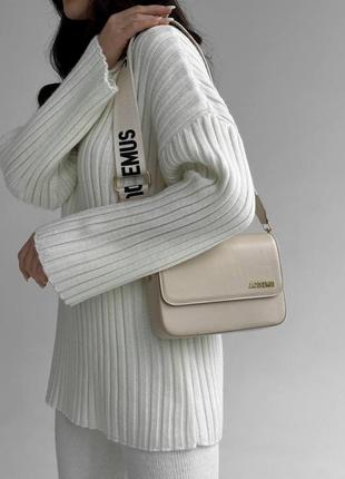 Сумка в стиле jacquemus new beige3 фото