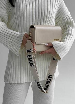 Сумка в стиле jacquemus new beige4 фото