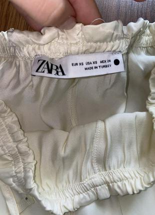 Лимонні сатинові брюки атласні штани на ризінці zara сатиновые брюки шёлковые штаны брюки с пижамном стиле3 фото