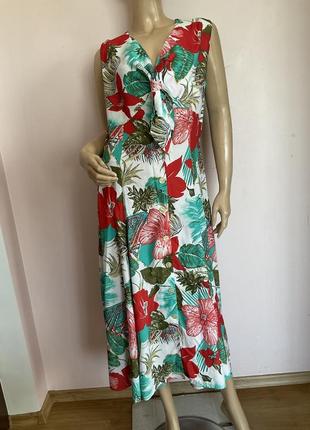 Віскозна сукня на ґудзиках/ l/ стан нового