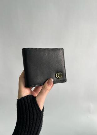 👜 gucci leather gg marmont coin wallet black5 фото