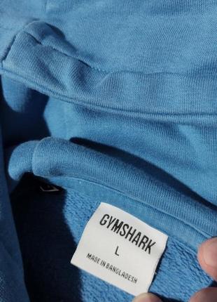 Мужское худи / gymshark / кофта с капюшоном / синяя толстовка с принтом / мужская одежда / чоловічий одяг /2 фото