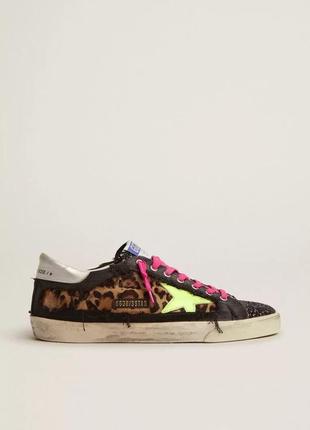 Кеди golden goose  леопард