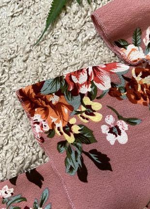 Романтичные летние широкие брюки в цветочный принт No4728 фото