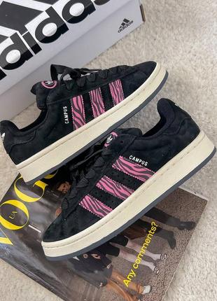 Жіночі кросівки campus black / pink zebra2 фото