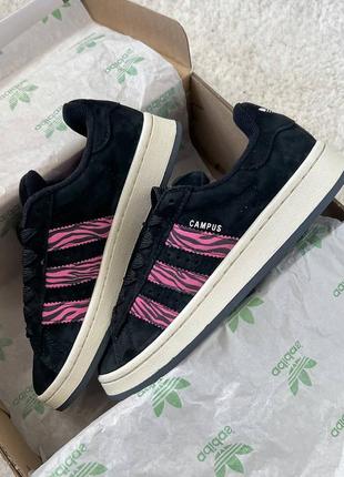 Жіночі кросівки campus black / pink zebra4 фото