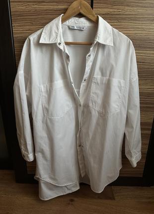 Белая рубашка zara