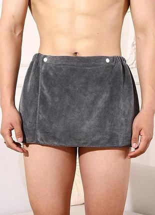 Сексуальна піжама для сну, чоловіча нічна білизна, короткі штани з рушника, халат з розрізами. 1 шт 110 см