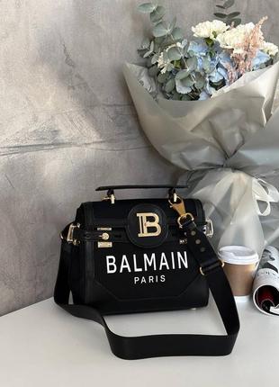 Женская сумка бальман черная balmain black