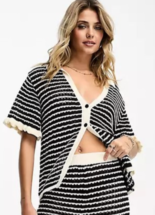 Крутезний кардиган, в'язка гачком, asos design knitted