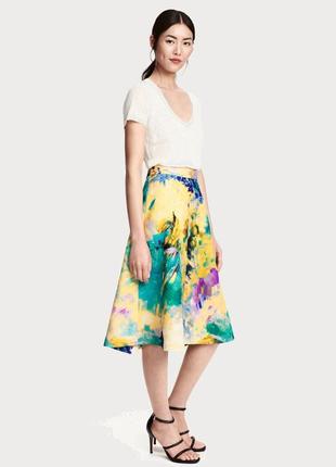 Меди юбка трапеция с принтом h&m