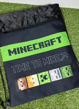 Сумка мішок майнкрафт minecraft2 фото