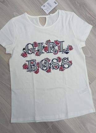 Футболка c&a 146/152 girl boss1 фото