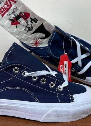 Кеды vans синие и черные