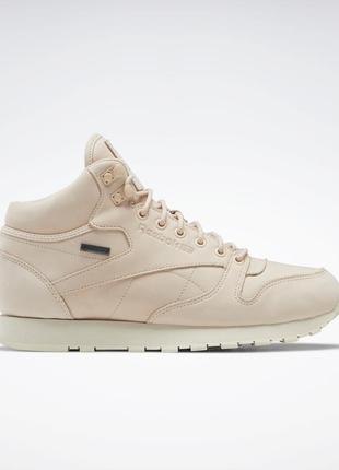 Женские кроссовки reebok classic leather mid gtx-thin оригинал нубук gz6888 34.5-40.53 фото