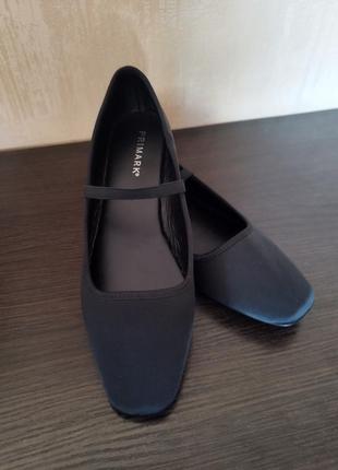 Сатинові балетки на плоскій підошві primark