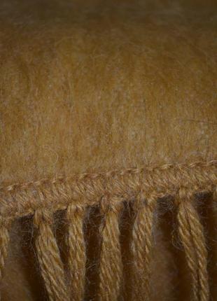 Шерстяной шарф из альпаки alpaca gamargo capchatex с бахромой7 фото