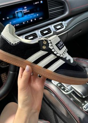 Женские кроссовки adidas samba pony tonal wales bonner core black