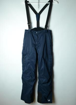 Лыжные брюки, полукомбинезон, размер 158-164