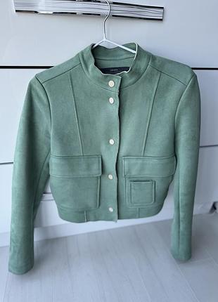 Куртка замшевая zara, курточка zara, пиджак zara xs