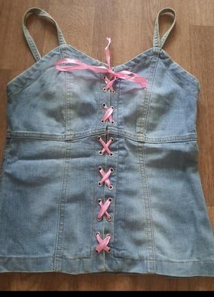 Джинсовый топ