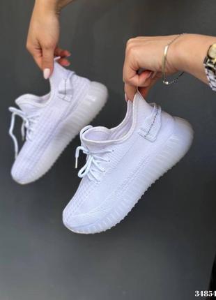 ▪️в стиле «adidas yeezy boost 350 v2 bone woman» текстильные женские белые кроссовки текстиль весна лето осень 36 37 38 39 40 41 размер