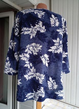 Трикотажная блуза большого размера батал3 фото