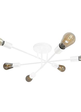 Люстра loft на 6 ламп е27 белый xxl2039-6wh 73см