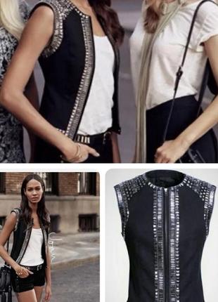 Жилетка с пайетками h&amp;m
