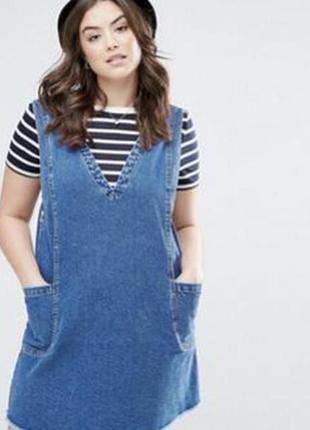 Джинсовый сарафан asos